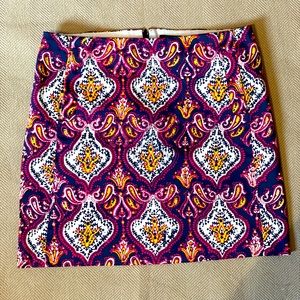 J Crew Mini Paisley skirt.